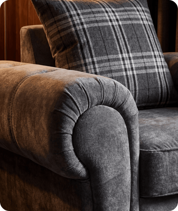 Florence Scatter Grey Fabric Armchair