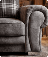 Florence Scatter Grey Fabric Armchair