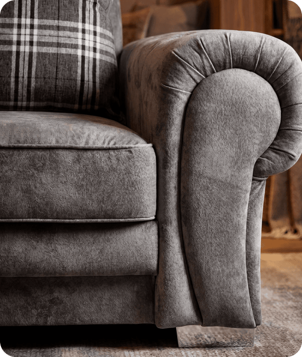 Florence Scatter Grey Fabric Armchair