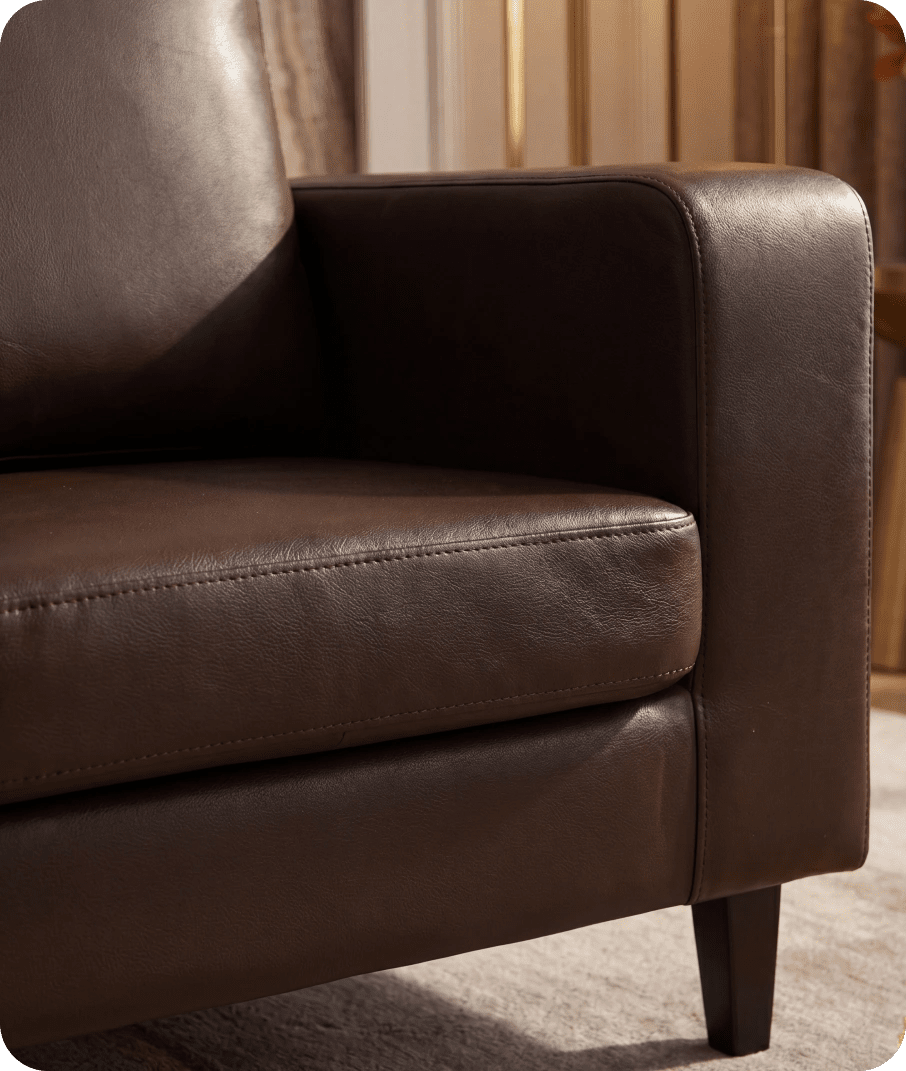 Nova Brown Leather Armchair