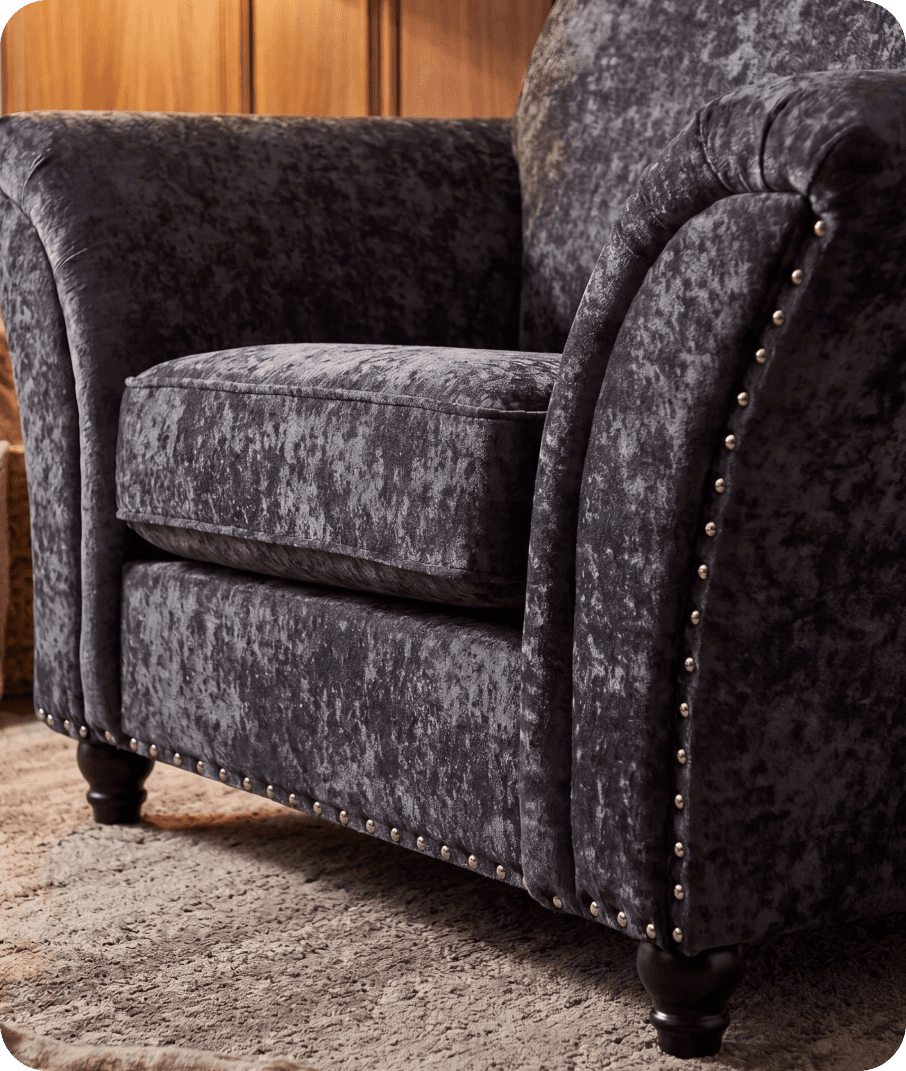 Cotswold Grey Fabric Armchair