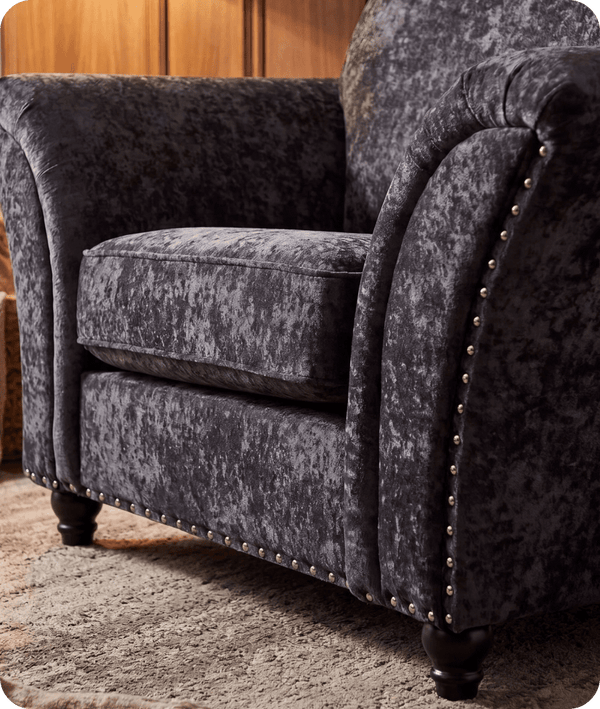 Cotswold Grey Fabric Armchair