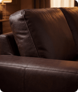 Nova Brown Leather 2 Seater Sofa