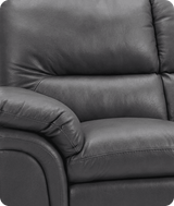 Florence Grey Leather 2 Seater Sofa