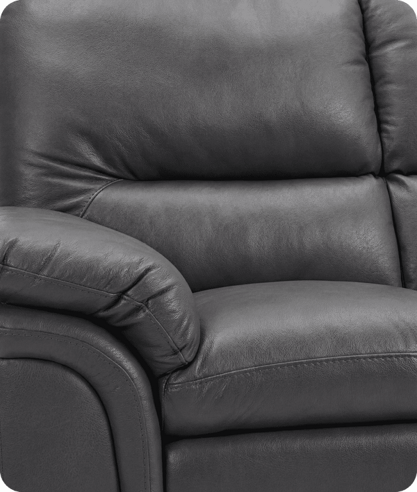 Florence Grey Leather 2 Seater Sofa