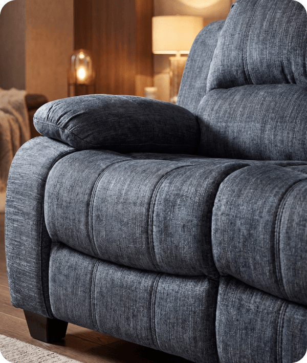 Veloura Roxy Grey Fabric 2 Seater Sofa
