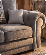 Florence Scatter Grey Fabric 2 Seater Sofa