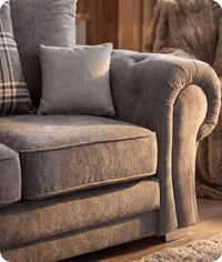 Florence Scatter Grey Fabric 2 Seater Sofa