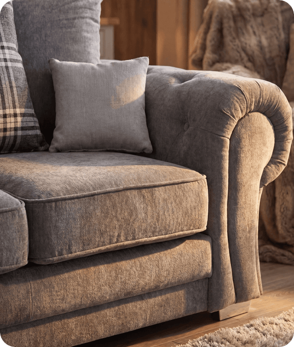 Florence Scatter Grey Fabric 2 Seater Sofa