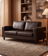 Nova Brown Leather 3 Seater Sofa