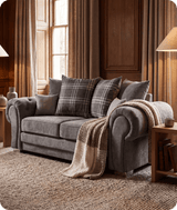 Florence Scatter Grey Fabric 3 Seater Sofa