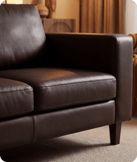 Nova Brown Leather 3 Seater Sofa