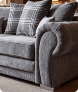 Florence Scatter Grey Fabric 3 Seater Sofa