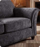 Cotswold Grey Fabric 3 Seater Sofa
