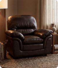 Florence Brown  Leather Armchair