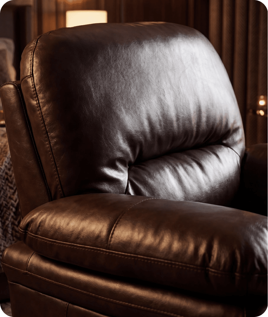 Florence Brown  Leather Armchair