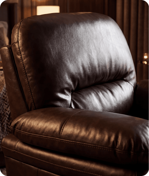 Florence Brown  Leather Armchair