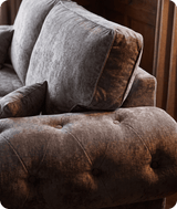 Florence High Back Grey Fabric 4 Seater Sofa