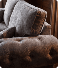 Florence High Back Grey Fabric 4 Seater Sofa