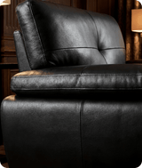 Brighton Black  Leather Armchair