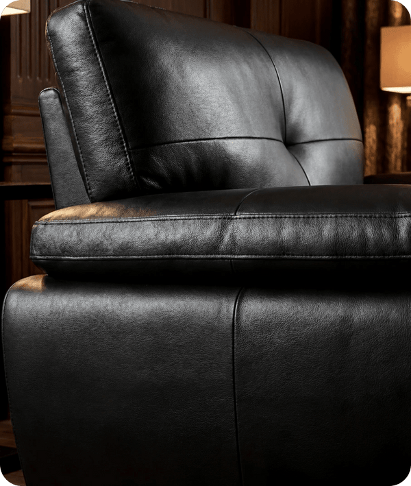Brighton Black  Leather Armchair
