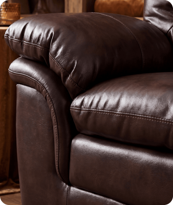 Florence Brown  Leather Armchair
