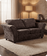 Cotswold Truffle Fabric 2 Seater Sofa