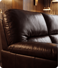 Florence Brown Leather 2 Seater Sofa