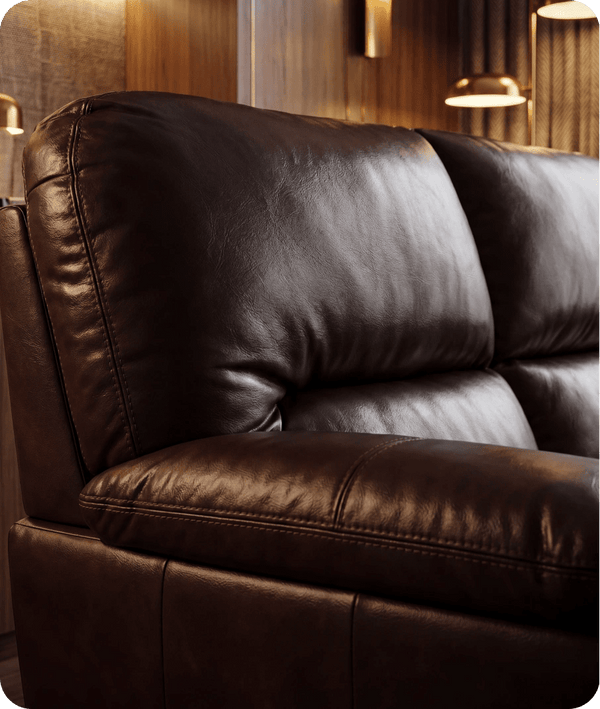 Florence Brown Leather 2 Seater Sofa