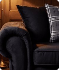 Florence Scatter Black Fabric Armchair