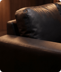 Nova Black Leather 2 Seater Sofa