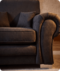 Florence High Back Black Fabric Armchair