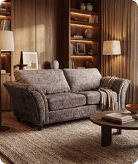 Cotswold Truffle Fabric 3 Seater Sofa