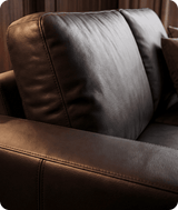 Nova Black Leather 3 Seater Sofa