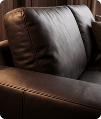 Nova Black Leather 3 Seater Sofa