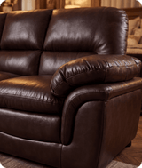 Florence Brown Leather 3 Seater Sofa