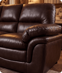 Florence Brown Leather 3 Seater Sofa