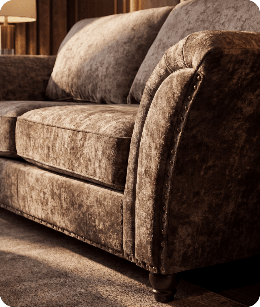Cotswold Truffle Fabric 3 Seater Sofa