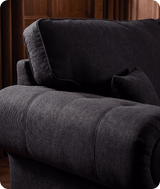 Florence High Back Black Fabric 3 Seater Sofa Bed