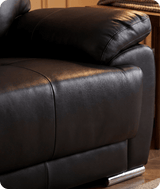 Brighton Black  Leather Armchair