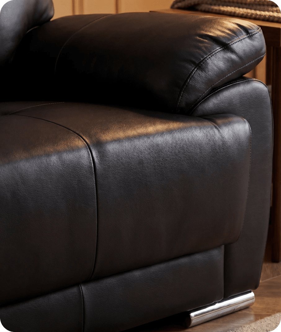 Brighton Black  Leather Armchair