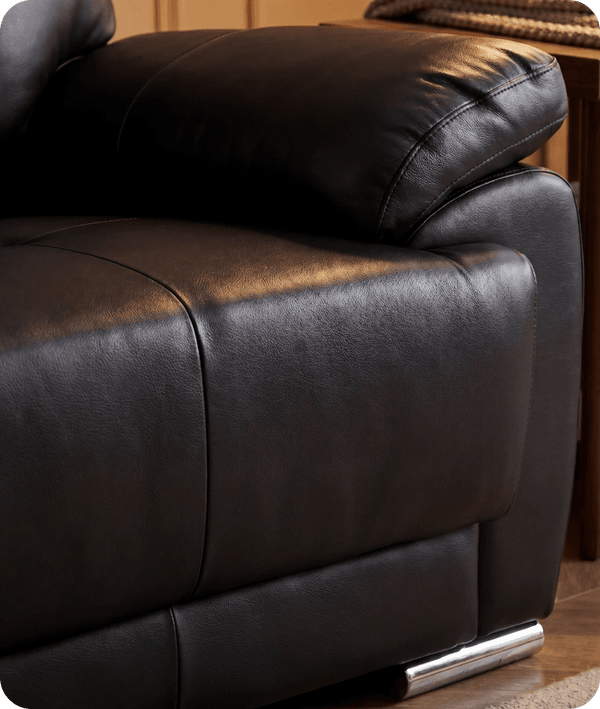 Brighton Black  Leather Armchair