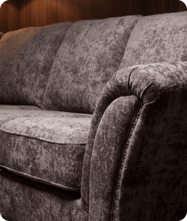 Cotswold Truffle Fabric High Back Corner Sofa