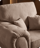 Florence High Back  Cream Fabric Armchair