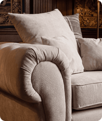 Florence Cream Scatter Back Fabric Armchair