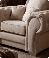 Florence Cream Scatter Back Fabric Armchair