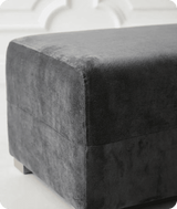 Florence Grey   Fabric Footstool
