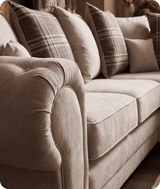 Florence Scatter Back  Cream Fabric Corner Sofa