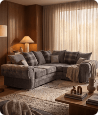 Florence Scatter Grey Fabric Right Corner Sofa
