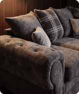 Florence Scatter Grey Fabric Right Corner Sofa